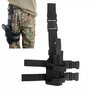 Adjustable Drop Leg Pistol Holster Tactical Thigh Gun Holster with Laser Sight - Picture 1 of 9