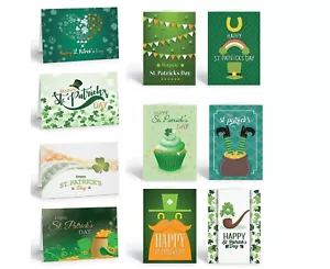 Assorted St. Patrick’s Day Cards - 10 Boxed Cards and Envelopes - B18066 - Picture 1 of 11