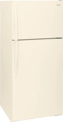 El refrigerador con congelador superior en blanco Whirlpool W8TXNWFBQ es un 17,6 ft³ ft.  Foto 1 de 4