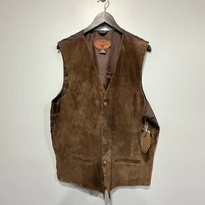 Field & Stream Giubbotto Uomo Pelle Scamosciata Marrone XLT Alto Western Outdoor - Foto 1 di 11