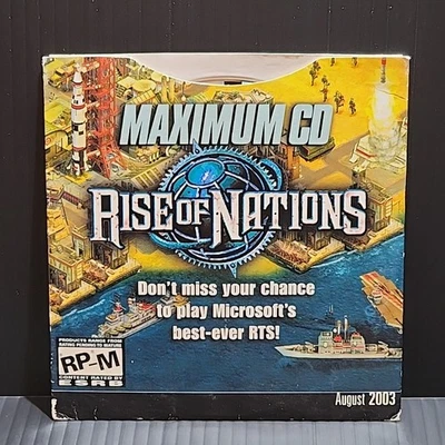 Maximum CD August 2003 PC Magazine Demo Disc Disk DVD Rise Of Nations Gamer Game - Image 1 of 4