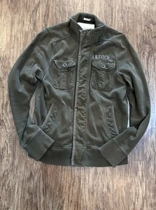 Abercrombie & Fitch Military Jacket Mens L Muscle Field Army Coat Y2K - Picture 1 of 12