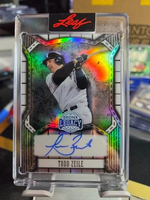Tarjeta autógrafa Bronx Legacy Todd Zeile 2025 cubierta 4/65 Foto 1 de 2