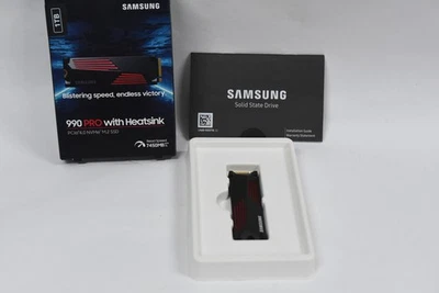 Samsung 990 Pro 1 ТБ PCIe 4.0 NVMe M.2 2280 твердотельный накопитель с радиатором MZ-V9P1T0 - PS5/PC - Изображение 1 из 4