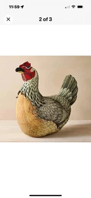New Beaded Chicken Shaped Pillow By John Derian For Target Fall 2024 14” Tall - Image 1 of 3