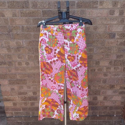 Max Mara Weekend Women's Trousers Size 6 Multicoloured Cropped Flared Used  - Image 1 of 4