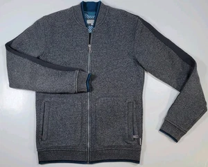 Ted Baker Jacket Mens Adult Size 1 XS-S -Heather Grey Full Zip Zippered Pockets  - Picture 1 of 7