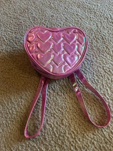 Pink heart backpack child fun mini small - Picture 1 of 4