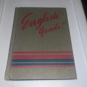 English Five Grade 7 American Book Co Illustrated HC Textbook 1950 - Imagen 1 de 10