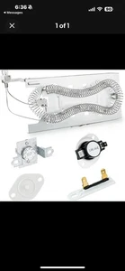 Trockner Heizelement für Whirlpool WED8000DW3 WED8000DW4 WED8500DC0 WED8500DC1 - Bild 1 von 1