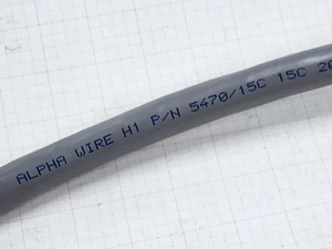 Alpha Wire 5470/15C 20/15C Premium Shielded XtraGuard 1 Control Cable Gray /5ft - Picture 1 of 12