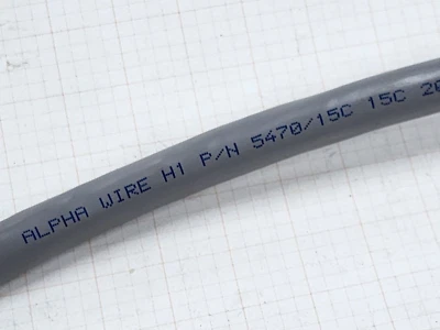 Alpha Wire 5470/15C 20/15C Premium Shielded XtraGuard 1 Control Cable Gray /5ft - Image 1 of 4