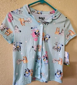 Bluey Size 10 Sleep Top For Girls - Picture 1 of 6