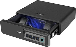 Tough Biometric Gun Safe Drawer - Secure Storage for Two Pistols, Compact Size - Picture 1 of 9