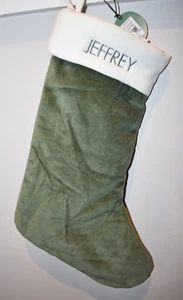Calza West Olmo Verde Velluto 18" Jeffrey Monogram Nuova con etichette - Foto 1 di 3