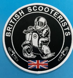 British Scooterists Circular Embroidered Patch - Picture 1 of 2