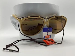 NWT Vintage Cebe Sport Sunglasses | Model 1912 | Khaki with Mirror Leash France - Picture 1 of 10
