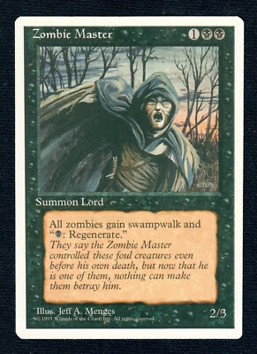 MTG Zombie Master 4th Edition Regular - High Grade! - Image 1 of 2