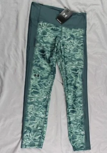 Under Armour 1367028-403 Women's HeatGear Ankle Leggings Seaglass Green Size M - Picture 1 of 7