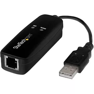 StarTech.com USB 2.0 Fax Modem - 56K External Hardware Dial Up V.92 Modem/ Do... - Picture 1 of 4