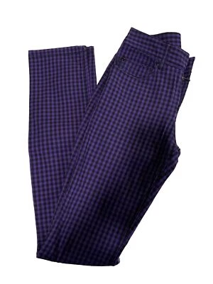 Pantalones vintage Y2K divididos por H&M junior/mujer púrpura ajustados tiro bajo talla 2 Foto 1 de 4