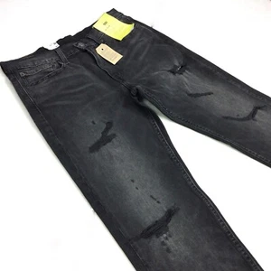 Levi's Levis Men 511 Slim Distressed Ripped Black Denim Jeans - Picture 1 of 8