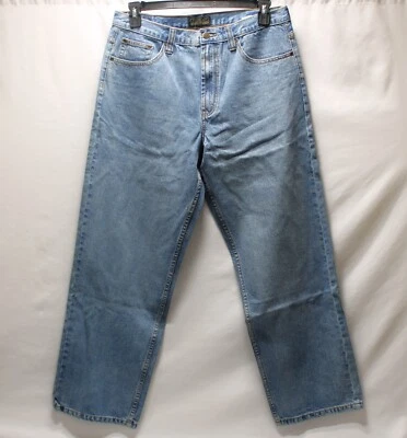 МУЖСКИЕ ДЖИНСЫ AXIST СВОБОДНОГО КРОЯ СЛЕГКА СУЖАЮЩИЕСЯ НОГИ ДОПОЛНИТЕЛЬНОЕ СИДЕНЬЕ/БЕДРА КОМНАТА Sz 34/30 - Изображение 1 из 4