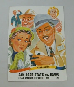 1954 SAN JOSE STATE VS IDAHO NEALE STADIUM PROGRAM - Picture 1 of 4