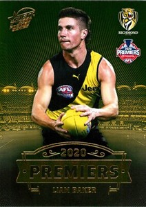 ✺New✺ 2020 RICHMOND TIGERS AFL Premiers Card LIAM BAKER - 6 of 25