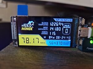 10 X Nerdminer ESP32-S3  Plug&Play Bitcoin Miner 72 Kh/s .