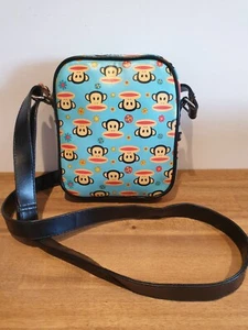 Retro Paul Frank Julius the monkey Zip Shoulder Bag Crossbody Bag med VGC - Picture 1 of 14