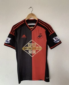 SWANSEA CITY ADIDAS 2014/2015 AWAY KIT SOCCER JERSEY JAPAN SMALL - Picture 1 of 3
