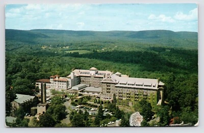 1960s The Inn Pocono Mountains Aerial Buck Hill Falls Pennsylvania PA Postcard - Image 1 of 2