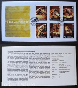 Guernsey Stamps: "Europa CEPT - Musical Instruments" First Day Cover 2014 - Picture 1 of 3