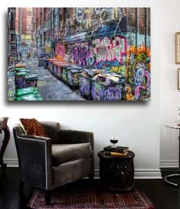 Five Pointz NYC Graffiti Street Art 24 x 20 Ready to Hang - Mounted Stretched  - Picture 1 of 2