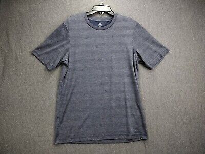 Travis Matthew Men's Basic Striped Blue Mesh Texture Short Sleeve T Shirt Size M • 15.84€