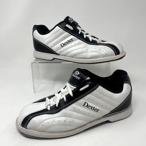 Dexter Women's Bowling Shoe Size US 9M Black White Groove Slide-Rite Lace-Up - Picture 1 of 6