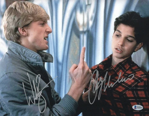 RALPH MACCHIO WILLIAM ZABKA SIGNED KARATE KID AUTOGRAPH 11X14 PHOTO BECKETT 18 Cover