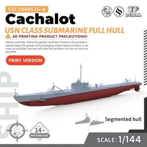 SSMODEL 1/144 Kit Modelo Militar USN Clase Cachalot Submarino Casco Completo - Imagen 1 de 4