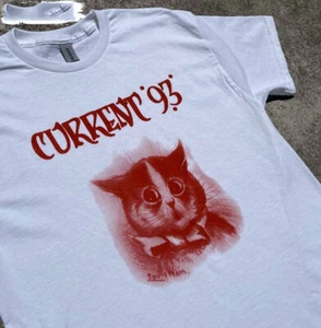 T-shirt gatto carino Current 93 cotone tutte le taglie regalo tifosi camicia DA234 - Foto 1 di 5