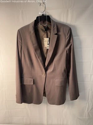 Blazer para mujer Ann Taylor Taupe nuevo con etiquetas, talla 16 Foto 1 de 3