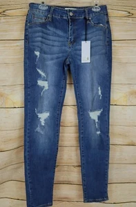 NWT Hammer Mid Rise Dark Wash Skinny Jeans Size 13 - Picture 1 of 5