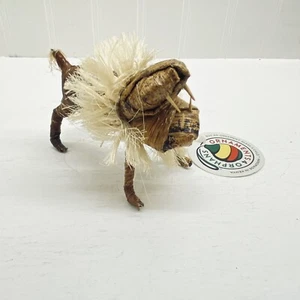 Hand-Crafted Banana Fiber Ornament For Orphans African Lion Kenya - Picture 1 of 8