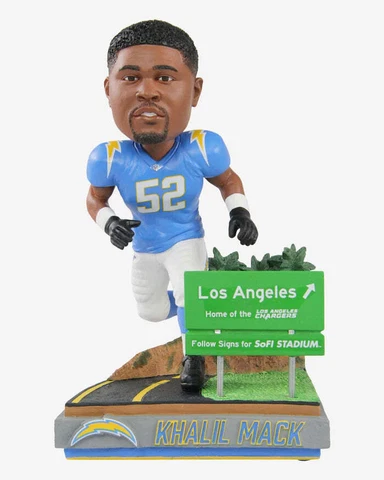 Khalil Mack Los Angeles Chargers Next Stop Bobblehead NFL Football Cover