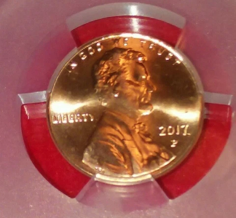 2017-P PCGS GEM UNC MS65RD LINCOLN SHIELD CENT Cover