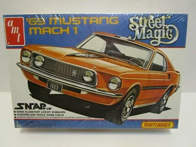 1981 AMT MATCHBOX 1/43 STREET MAGIC '69 MUSTANG MACH 1 MODEL **FACTORY SEALED** - Image 1 of 2