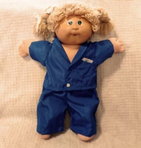 Ropa de muñeca hecha a mano vintage Cabbage Patch pantalones y camisa años 80 (AA) - Imagen 1 de 11