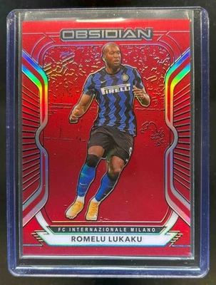 2020 Obsidian Romelu Lukaku Electric Etch Red Flood #20/28 Inter - Image 1 of 2