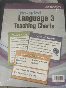 Abeka Language Arts 3 Curriculum teaching charts NEW - Picture 1 of 1