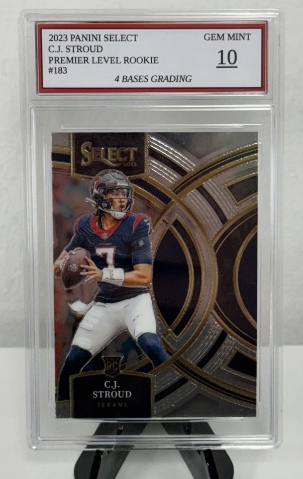 2023 Panini Select C. J. Stroud Texans Premier Rookie Card #183 Gem Mint 10! - Image 1 of 1